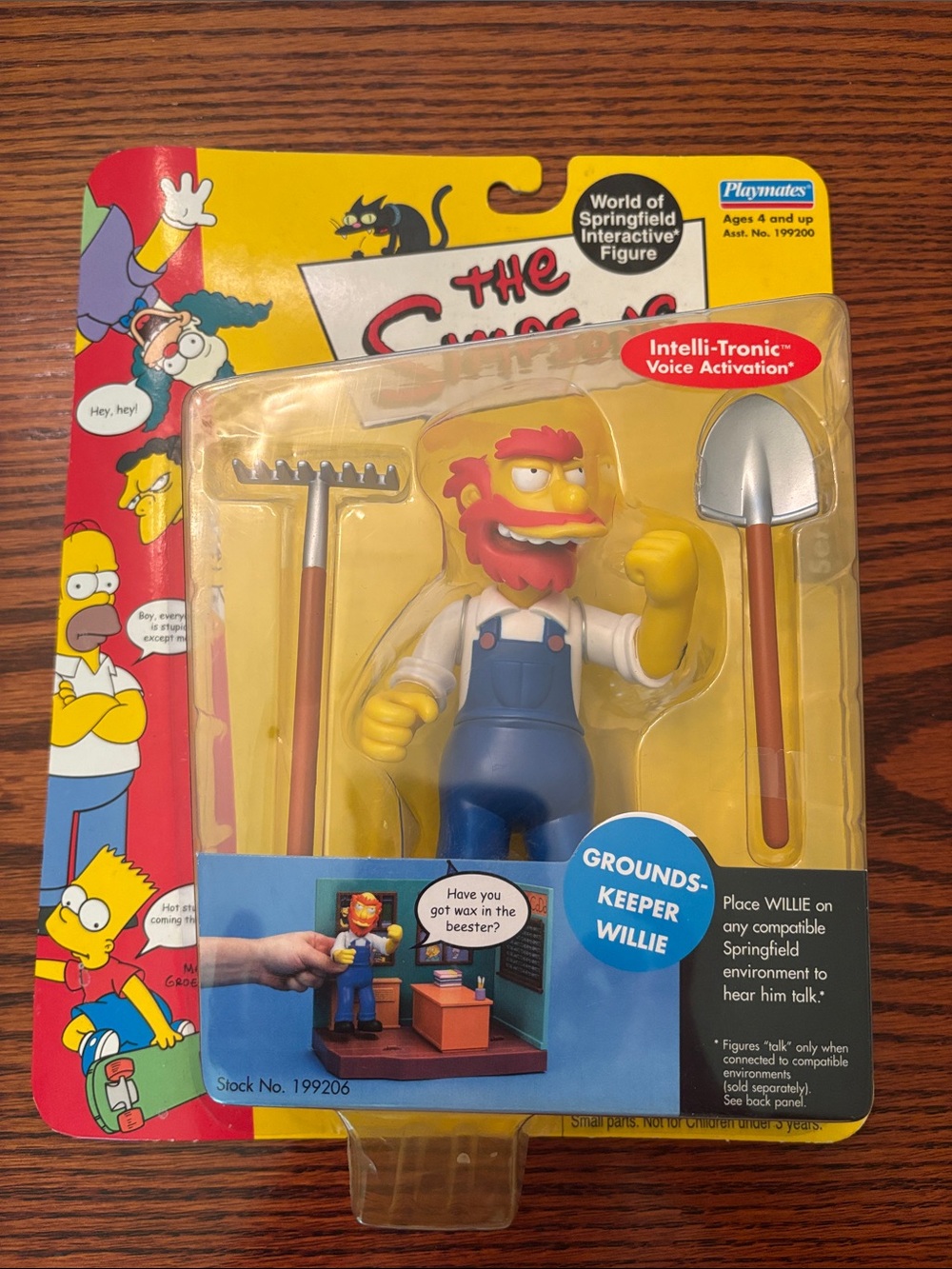 2001 Playmates Toys "World of Springfield" action figure of Groundskeeper Willie